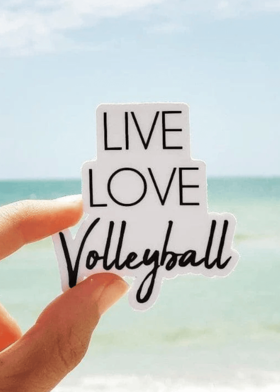 Live Love Volleyball Sticker